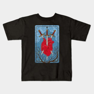 Tarot card - Three Of Swords Kids T-Shirt